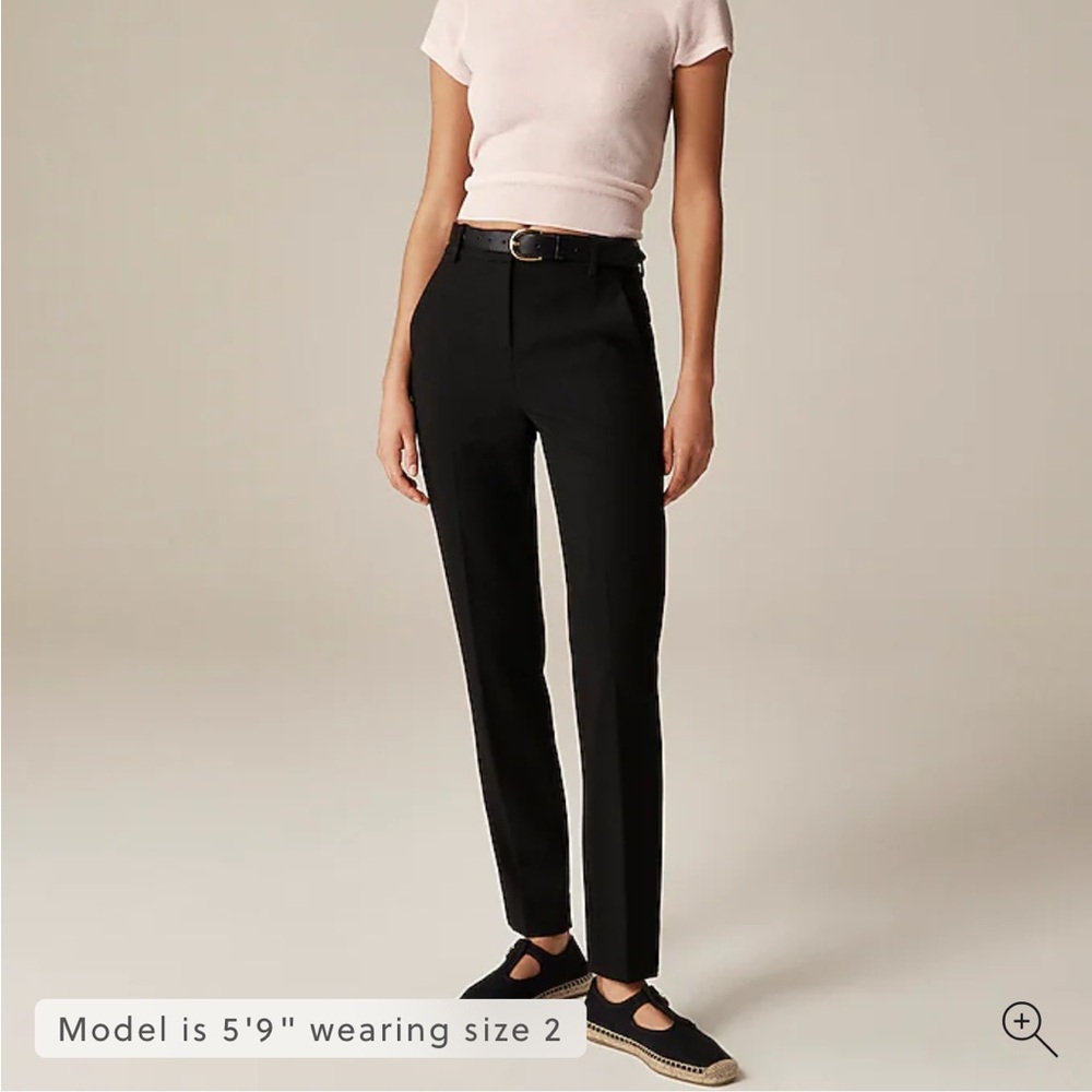 J. Crew 365 Cameron Pant in 6 Tall Black Tailored Trousers
